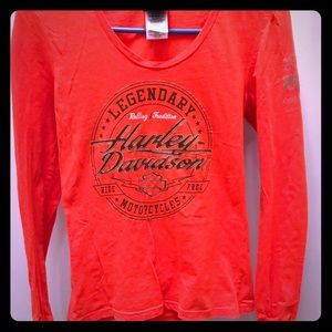 Harley classic color long sleeve tshirt